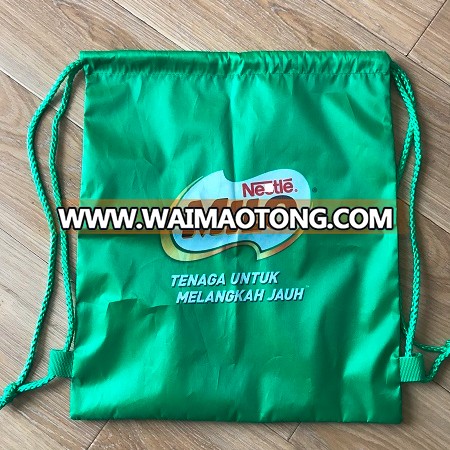 TCCC AUDITY FACTORY cheap Heat Transfer promotional drawstring bags